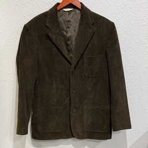 GAP Corduroy Sport Coat Blazer Jacket Mens Medium Forest Green
